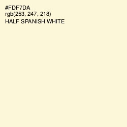 #FDF7DA - Half Spanish White Color Image